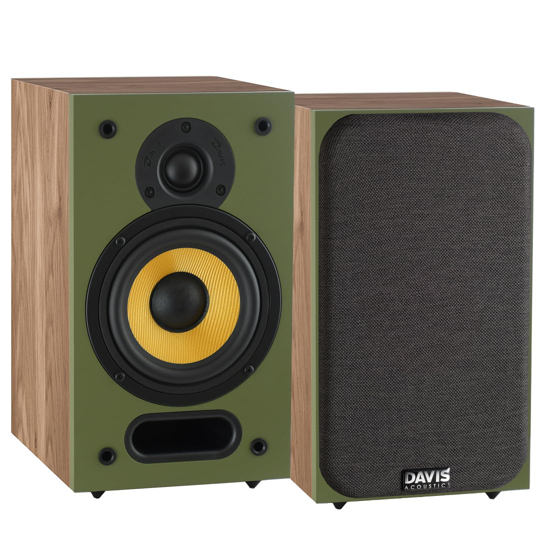 Davis Acoustics Ariane 1 Vert/Chêne Clair - Enceinte Bibliothèque (la Paire)