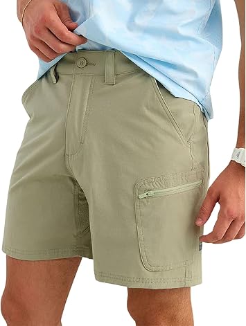 HUK Mens Next Level 7", Quick-Drying Fishing Shorts for Men