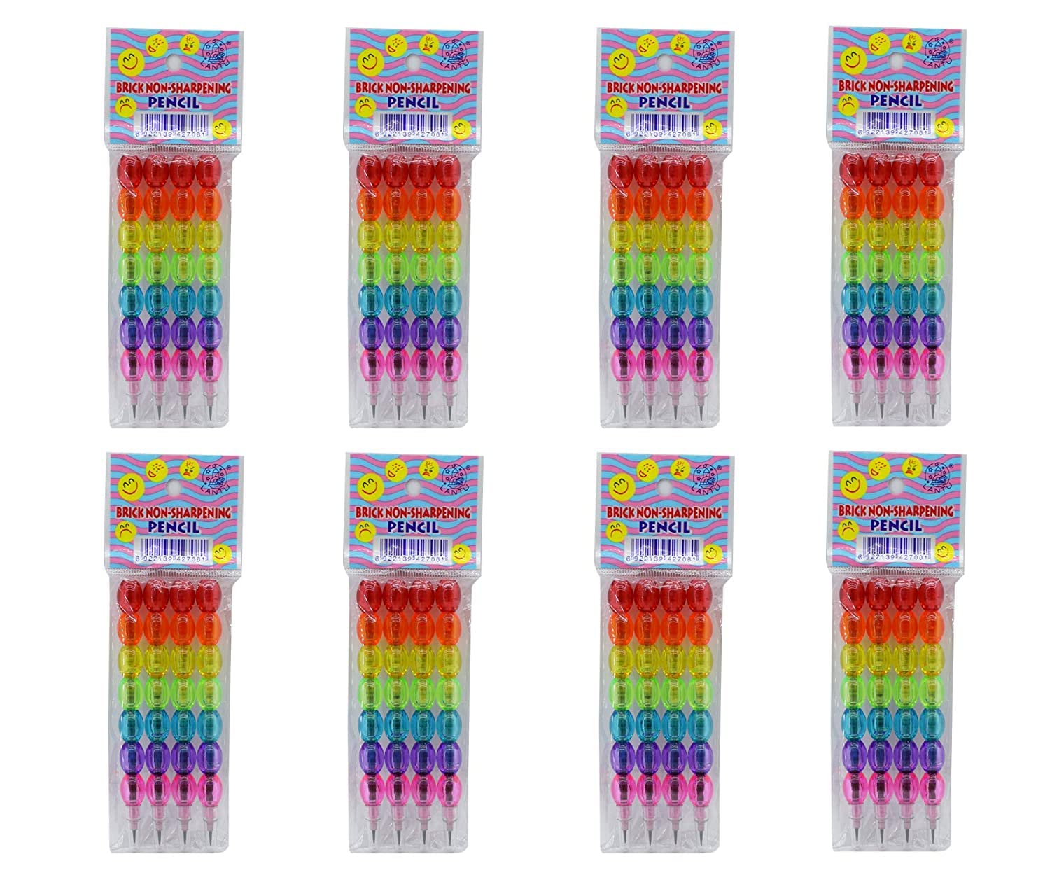 Asera 8 Packs Lantu Stack Pencil Non Sharpening Colorful Beads Rainbow Pencil for Birthday Return Gifts (B0BWQZ3K6M) Amazon Price History, Amazon Price Tracker