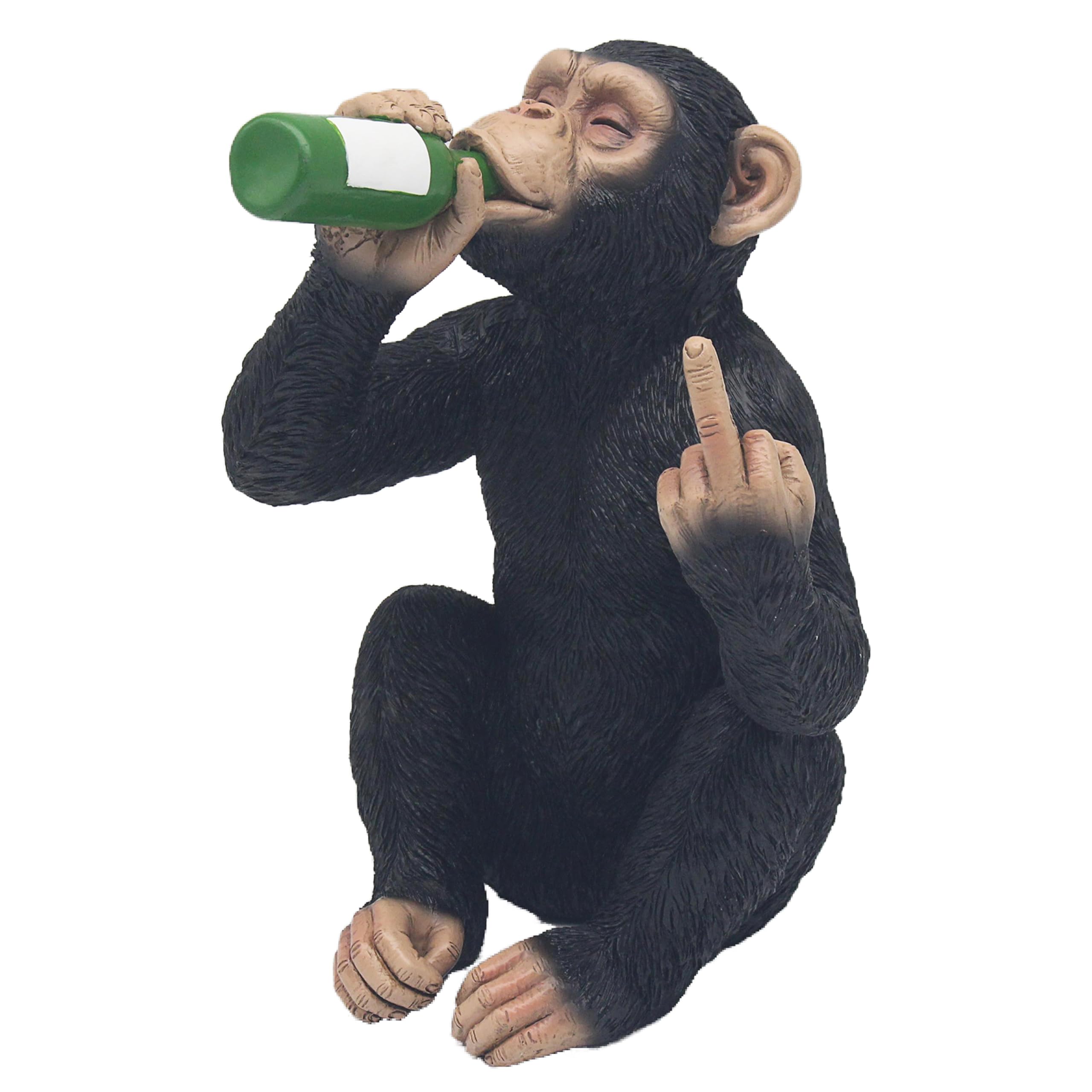 The Leonardo Collection Cheeky Monkey Drinking Figurine | Home Decor Ornament for Living Rooms | Ideal Friendship Gifts | Stylish Table Centerpiece for Homes