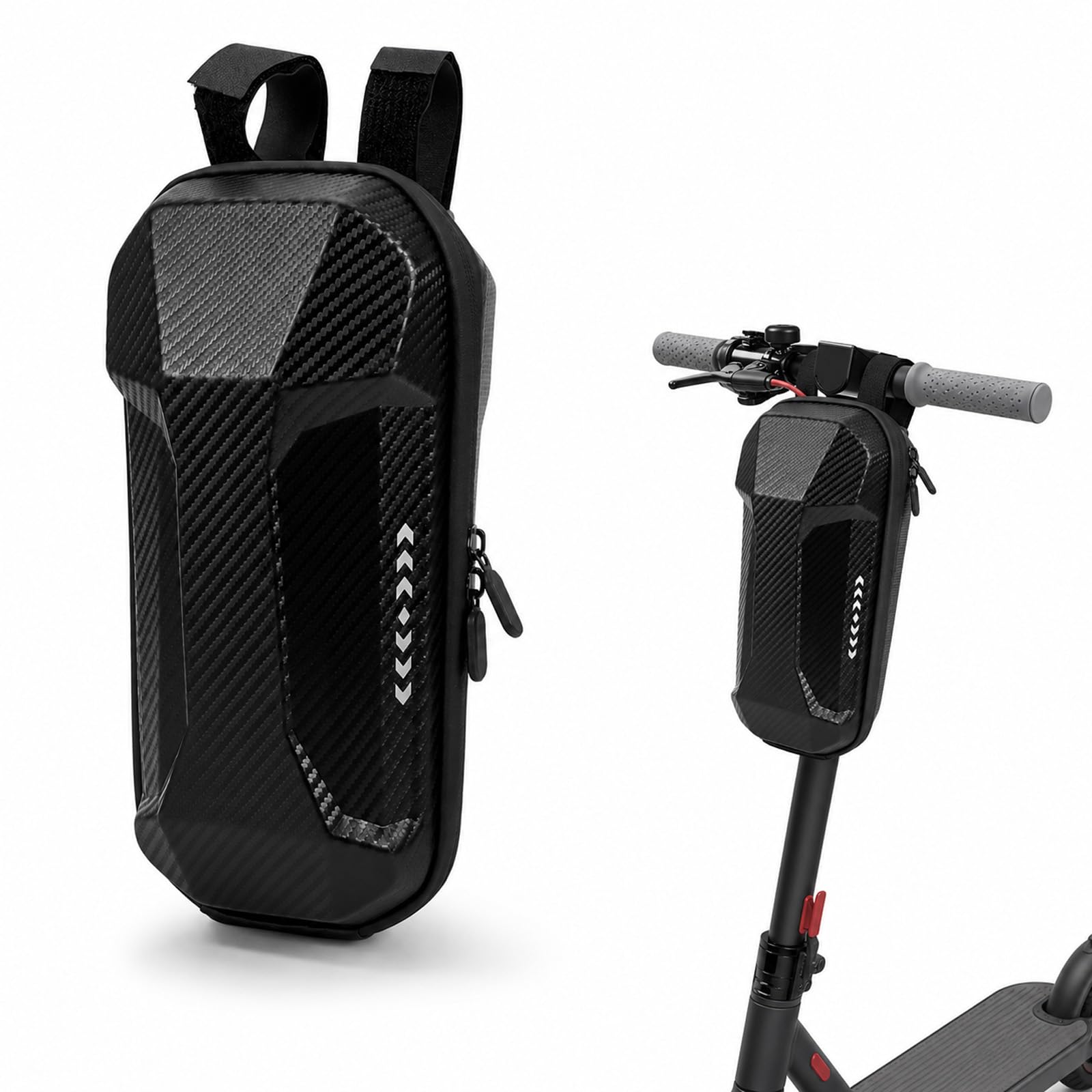 Bolsa Patinete Electrico, Scooter Bolsa de Tubo Frontal, Bolsas de Almacenamiento Impermeable EVA, 3L, para Tubo Superior de Bicicletas de Montaña y Carretera