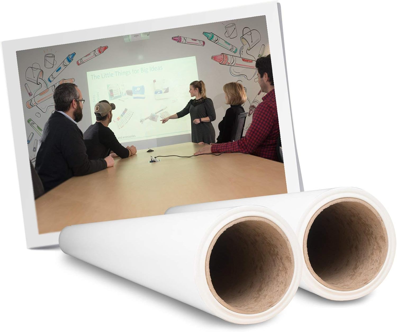 IdeaPaint Project Dry Erase Wallcovering, 107 sq. ft., Low