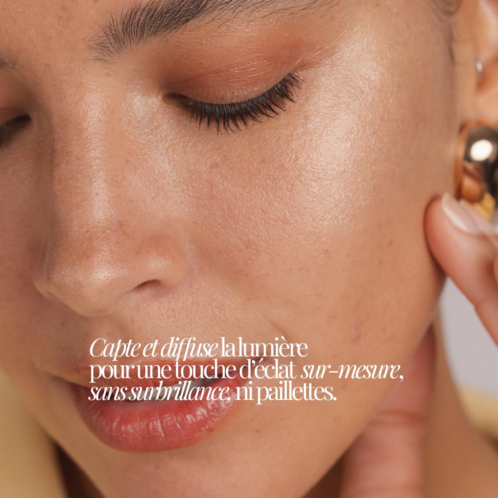 Touche Baume Lumière – Highlighter Baume Naturel – Glow Subtil & Universel – Texture Crème Fondante – Vegan & Clean Beauty – Sans Eau ni Conservateurs