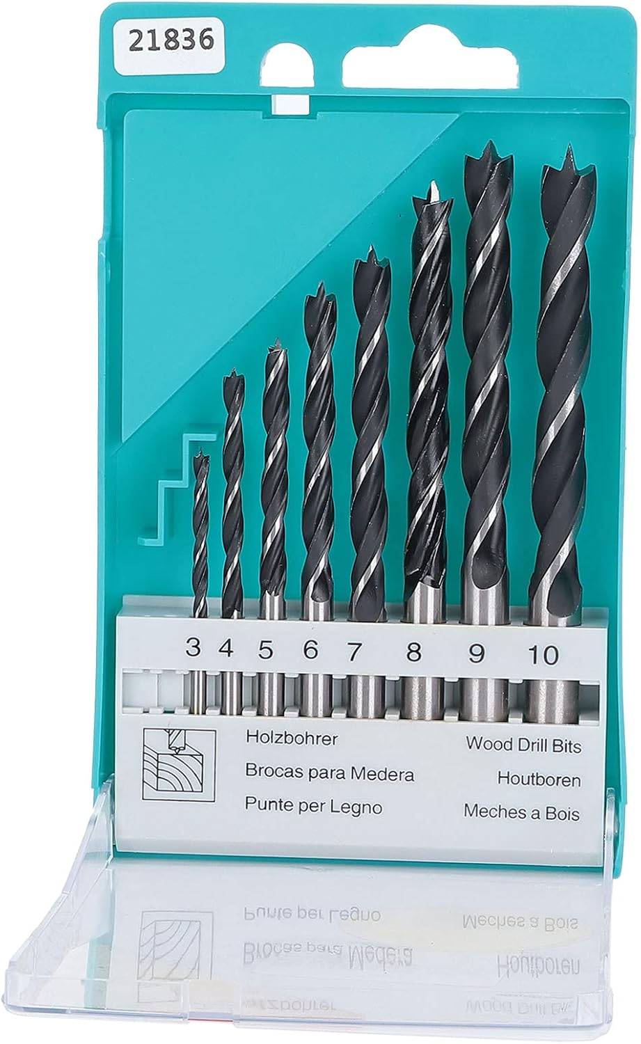 Twist Drill Bits, Woodworking Drilling Tools 8Pcs Drill