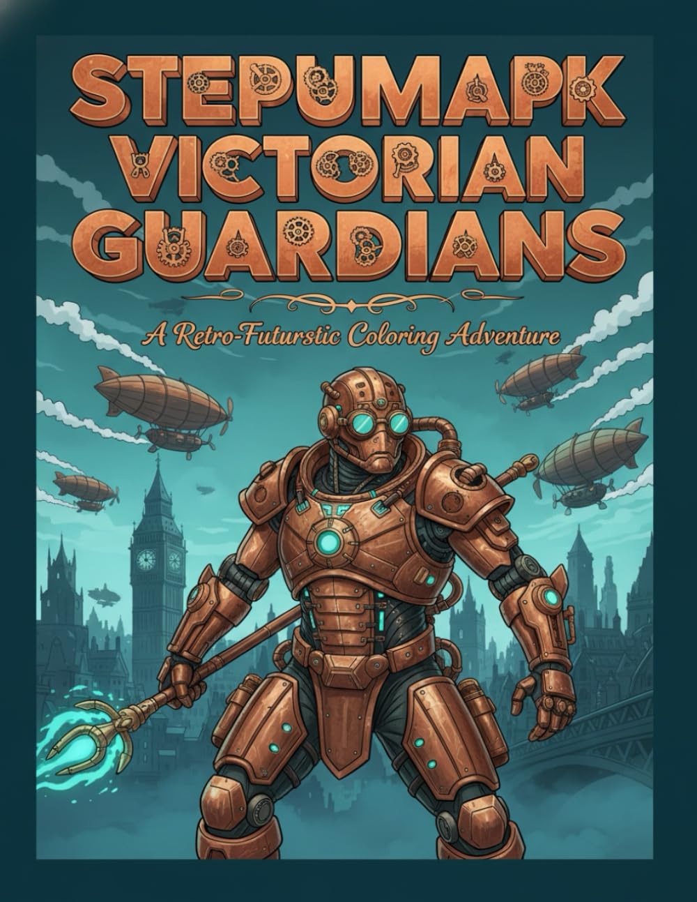 Steampunk Victorian Guardians: A Retro-Futuristic Coloring Adventure: Mechanical Champions and Vintage Clockwork Art: An Adult Coloring Book of Industrial Revolution Vigilantes