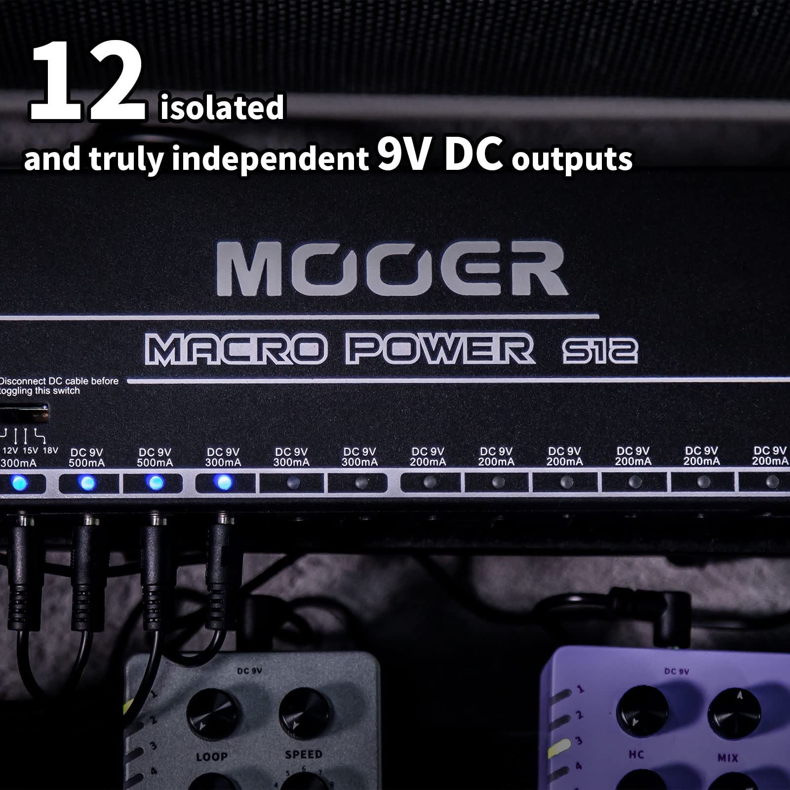 Amazon.com: Mooer Macro Power 12 x Salida aislada Pedal de