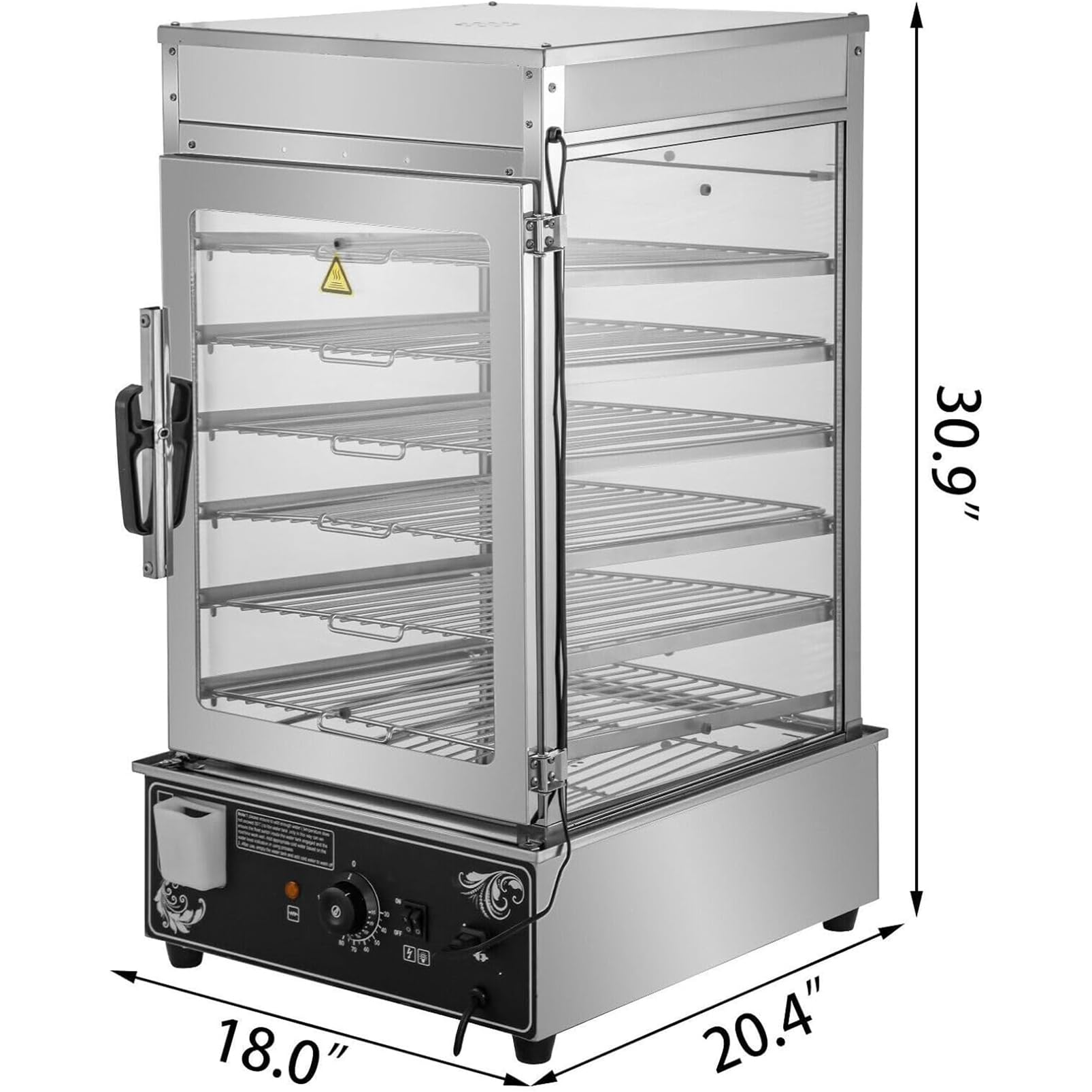 Kommerzieller Brötchendampfer 900 W – 5 Etagen,  Produktbild-Vorschau 4