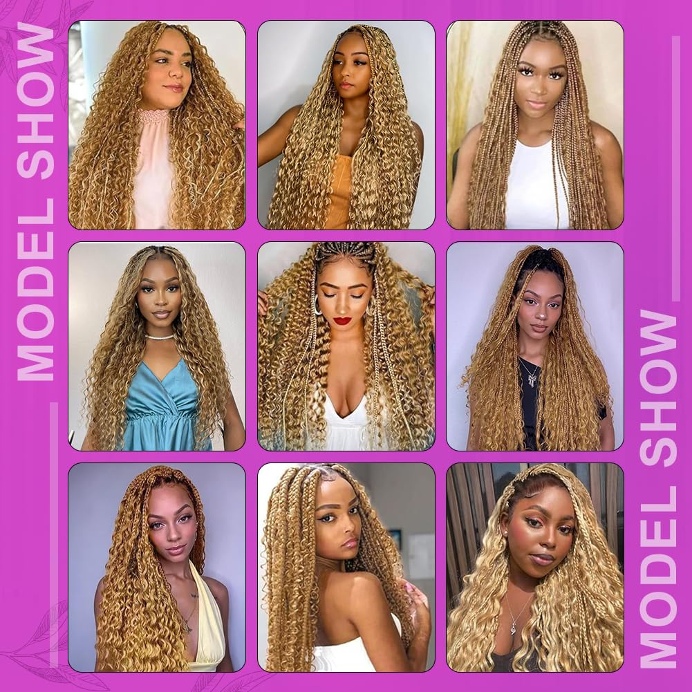 100% Human Hair Boho Braiding Extensions – Deep Wave Bulk Hair
