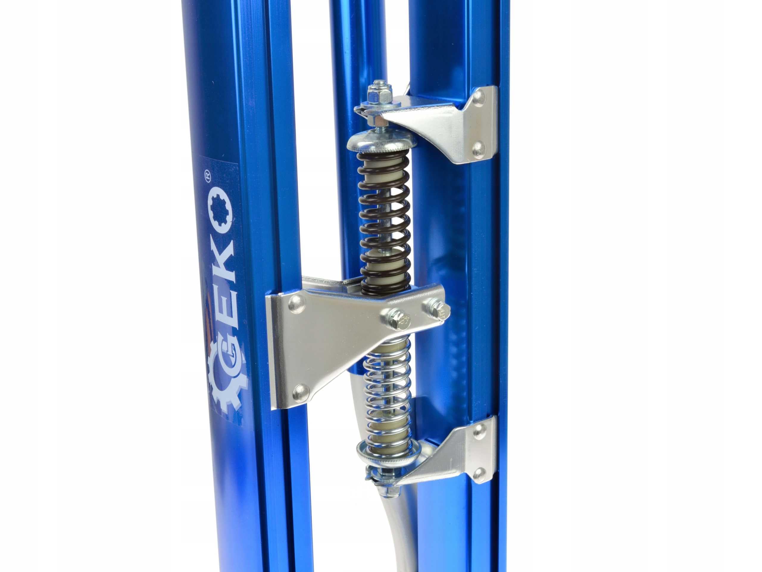 KG Arbeitsstelzen AMSTEIN 02116 BLAU für Maler Deckenbauer Aluminiumstelzen 61-101 cm Stelzen Aluminium Professionelle Einstellbare Handwerkerstelzen Trockenbau