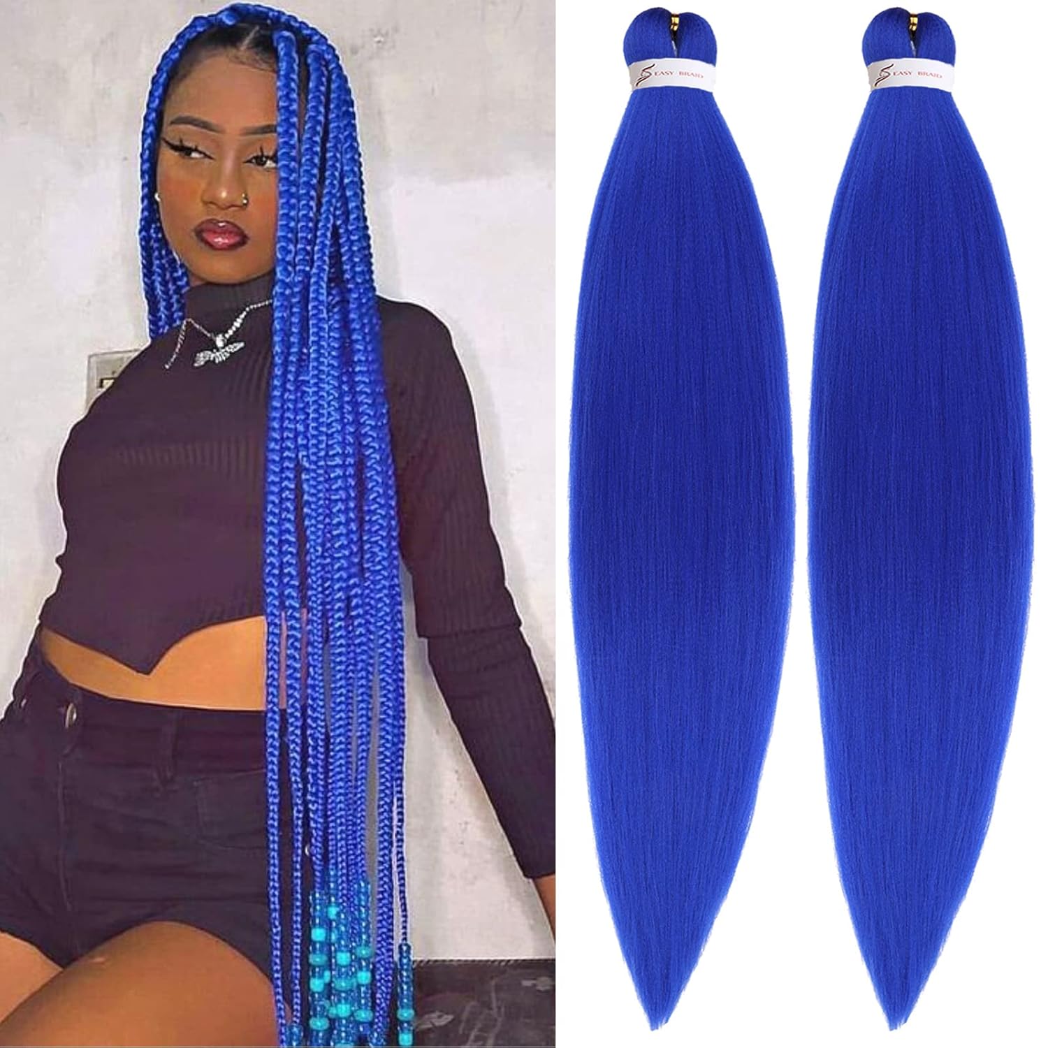 Unionbeauty 30 Inch Pre Stretched Braiding Hair 2 Packs