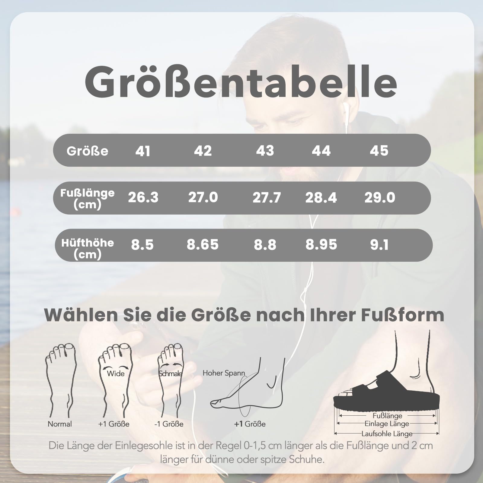 Torotto Pantoletten Herren Hausschuhe Schlappen Latschen Sandalen Fußgewölbeunterstützung Verstellbarer Slipper Flache Pantoffel Schnallenriemen Kork-Fußbett