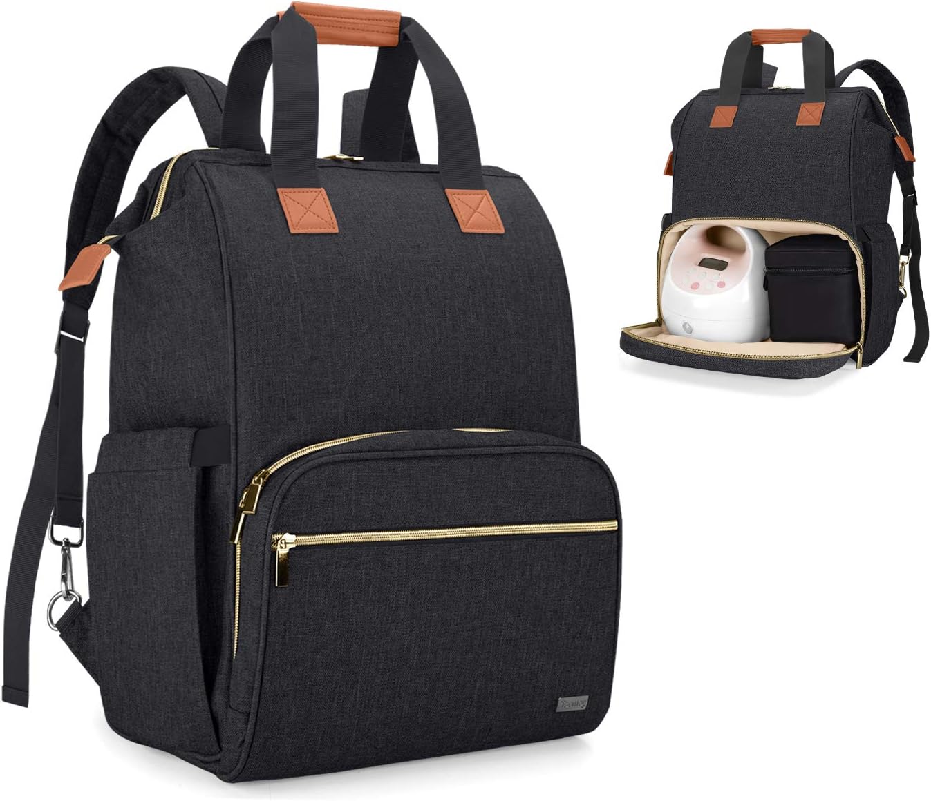 Teamoy Breast Pump Bag Compatible with Spectra S1,S2, Medela and Cooler Bag, Convertible Breast