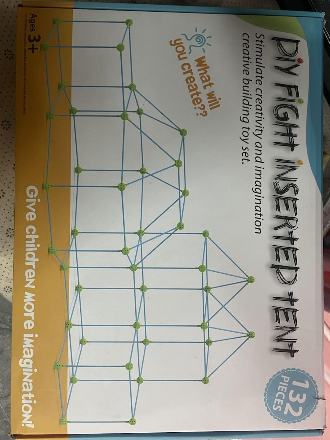 VigorFunKids Fort Building Kit 132 Pieces, Creative Construction Set for 5-12 Year Olds, STEM Toys for Boys and Girls, Ultimate DIY Forts Builder for Indoor & Outdoor Play