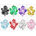 Rozi Decoration Foil 14 Pcs Balloon Bouquet Helium Balloon- For Birthday Anniversary Baby Shower- Black gallery image