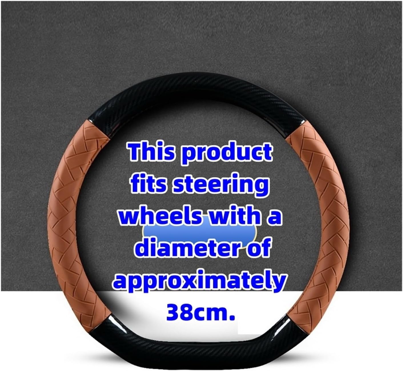 Car Steering Wheel Cover for D Type Car Steering Wheel Cover Nappa Leather Car Interior Soft, Lightweight, Strong Grip (Color : 5#)