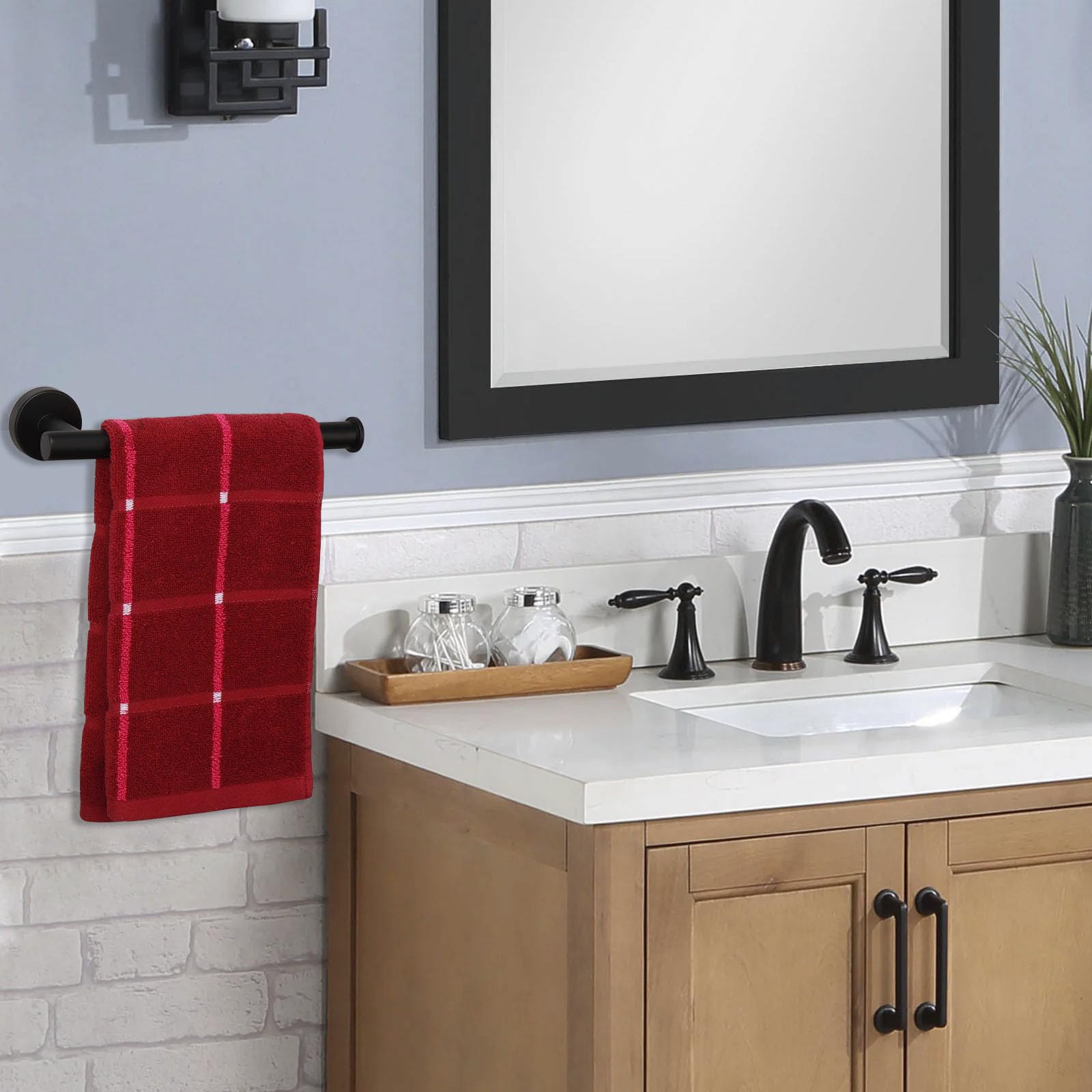TocTen Hand Towel Holder/Towel Ring, Thicken SUS304 Stainless Steel Bathroom Hand Towel Bar - Image 2