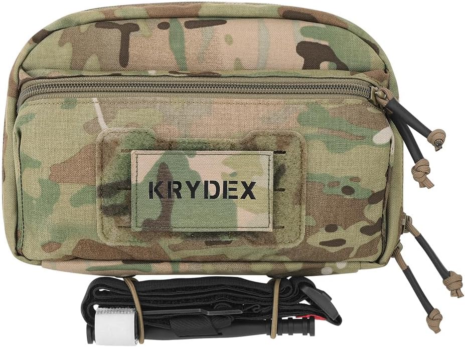 KRYDEX Tactical Admin Pouch with Molle GP Pouch Modular Pouch Utility Fanny Pack for Vest and Chest Rig