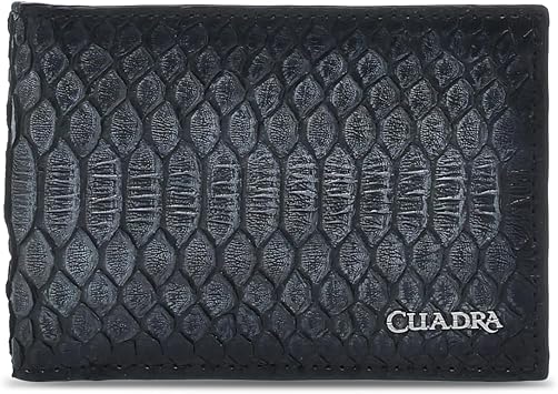 Cuadra Python Leather Wallet for Men with Logo Elegance in Every Detail| BC025RS Oxford Oxford