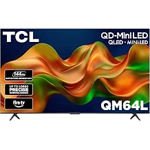TCL Amazon Exclusive 65 Inch Class QM64L Series | Mini LED QLED 4K HDR Smart Fire TV | 65QM64L, 2026 | 120Hz-144Hz High Brightness, Dolby Vision Atmos, Alexa+ Voice Remote AI Streaming Television