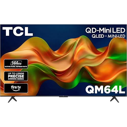 TCL 75 Inch Class QM64L Series | Mini LED QLED 4K HDR Smart Fire TV | 75QM64L, 2026 | 120Hz-144Hz High Brightness, Dolby Vision Atmos, Alexa+ Voice Remote AI Streaming Television | Amazon Exclusive