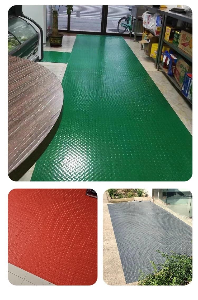 Rollo de Suelo de Caucho Duradero para la protección de garajes, gimnasios y talleres.