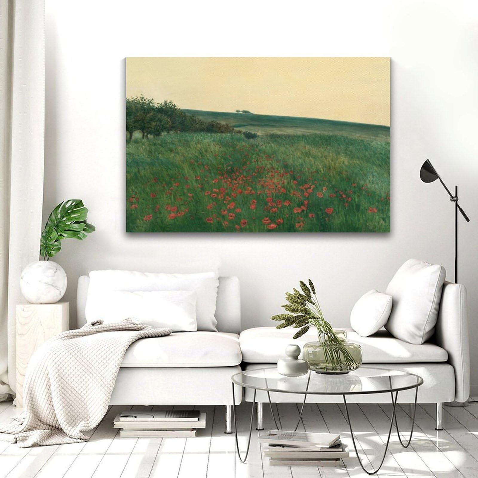 Generisch Red Poppies Oil Painting by František Kaván Wall ArtLienzo Póster Impresión artística 24 x 36 pulgadas