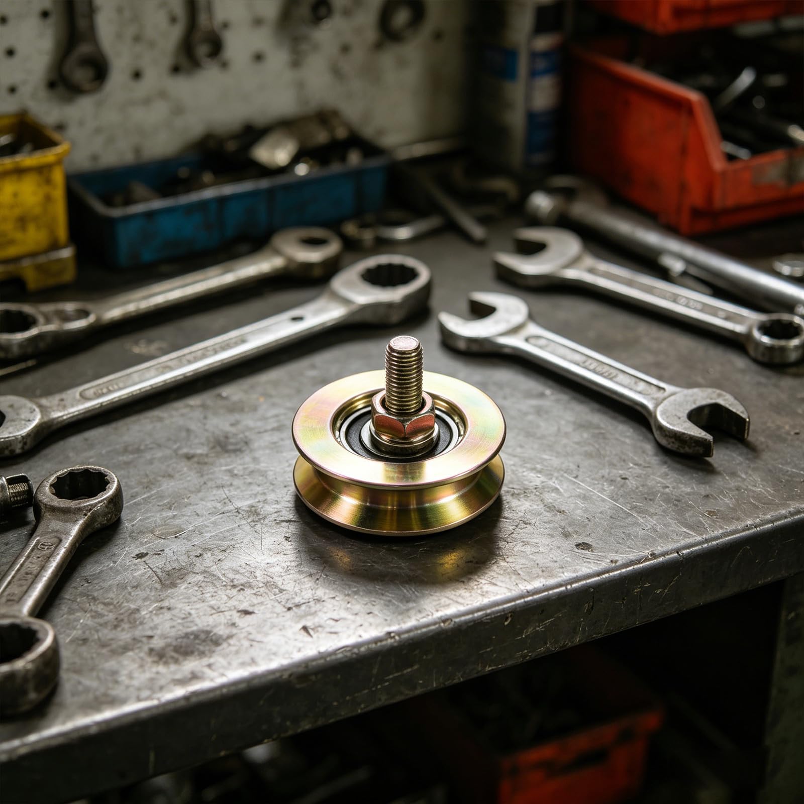 V-nut Lenkrollen Schiene mit Lager und Befestigungsschraube, 6 CM