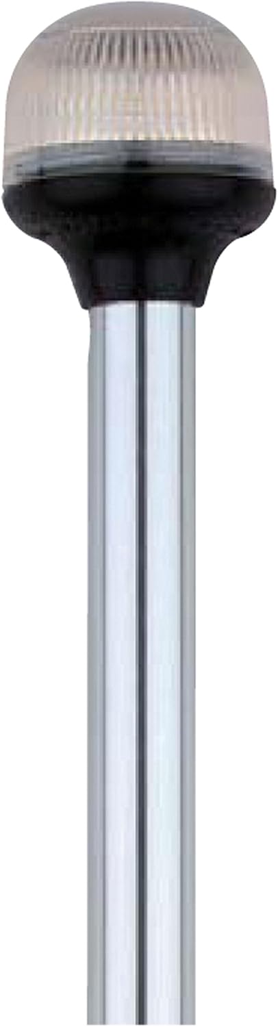 Attwood 5550-24Z1 Light Armor All-Around Fold Down Navigation Light (- ZAMAK Base/Horizontal Mount, 24")