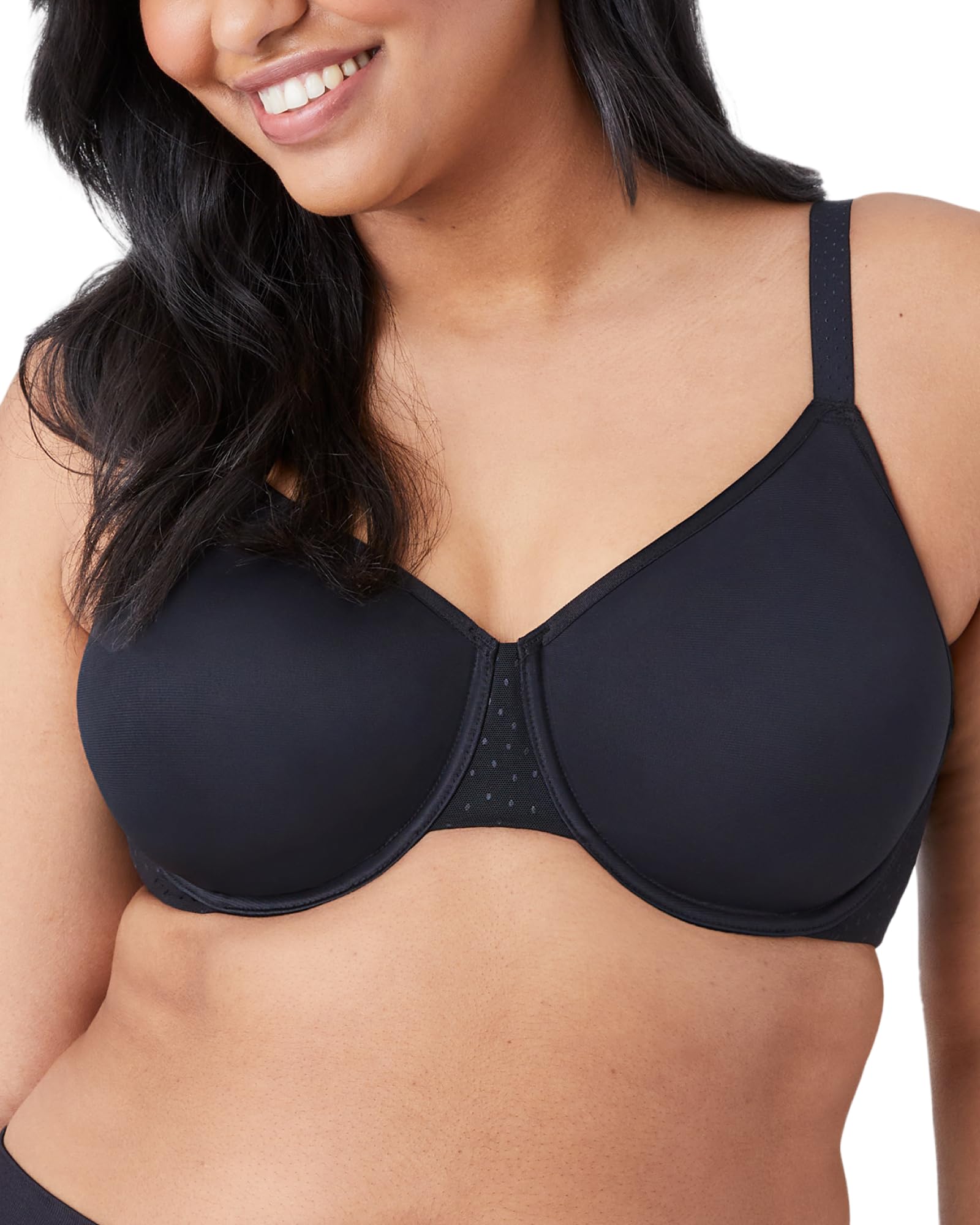 Wacoal Women's Back Appeal Minimizer Underwire Bra, Black, 36E
