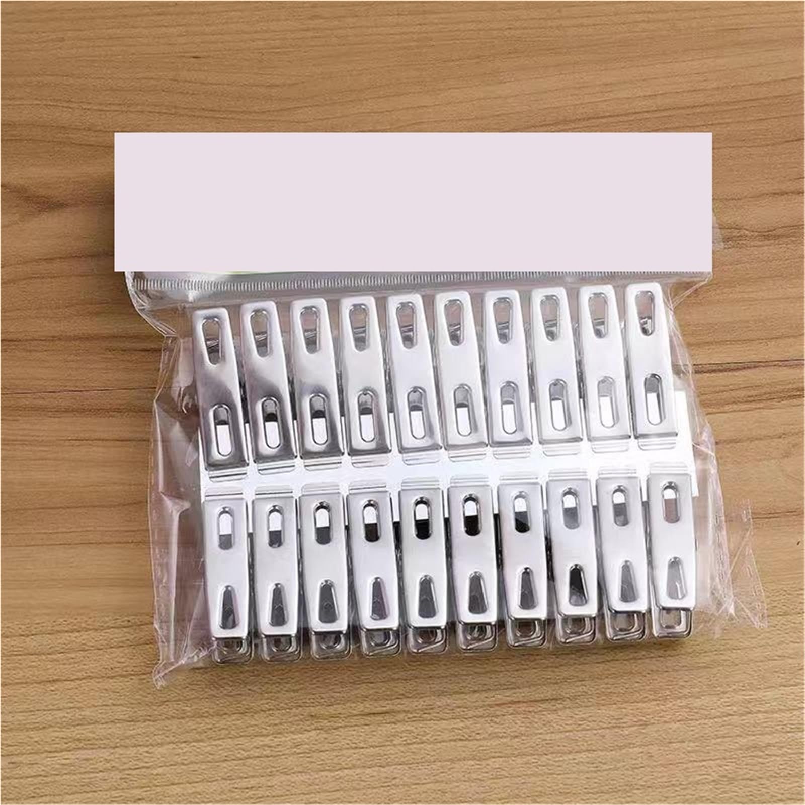 40/60 Stück Wäscheklammern aus Edelstahl, 4,5 cm, Clips, Wäscheleine, Hängenadeln, Winddichte Metall, Versiegelung für Socken(60Pcs)