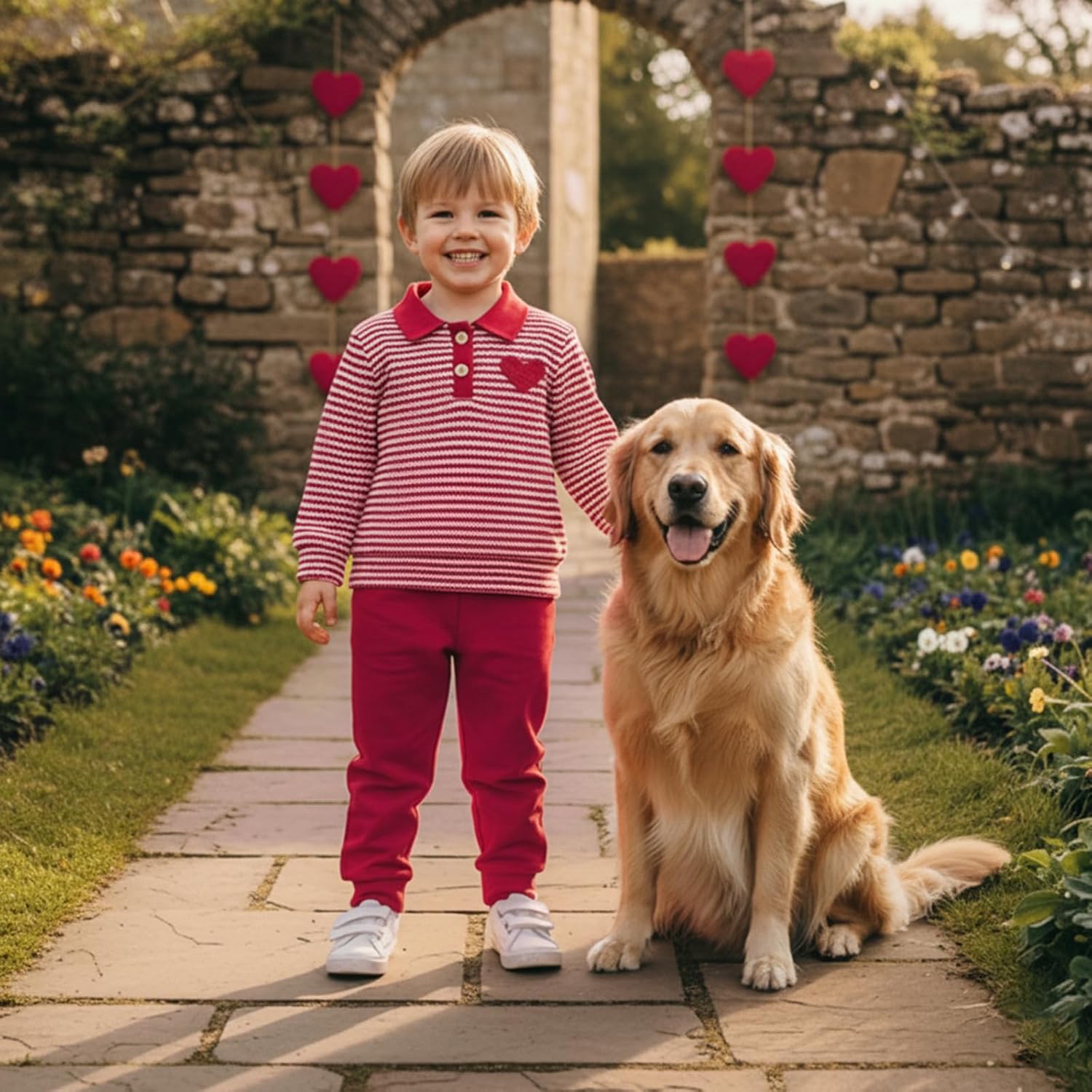 Toddler Boy Mardi Gras Outfit Long Sleeve Striped Lapel Button Crewneck Crewneck Pants Infant Boy Carnival Clothes - Image 2