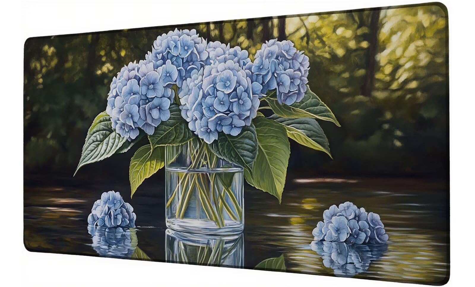 Podkładka pod mysz XXL 1000x500 mm podkładka pod mysz dla graczy kwiat duża podkładka pod mysz biurową akcesoria podkładka pod mysz jezioro z antypoślizgową podstawą wodoodporna podkładka pod mysz