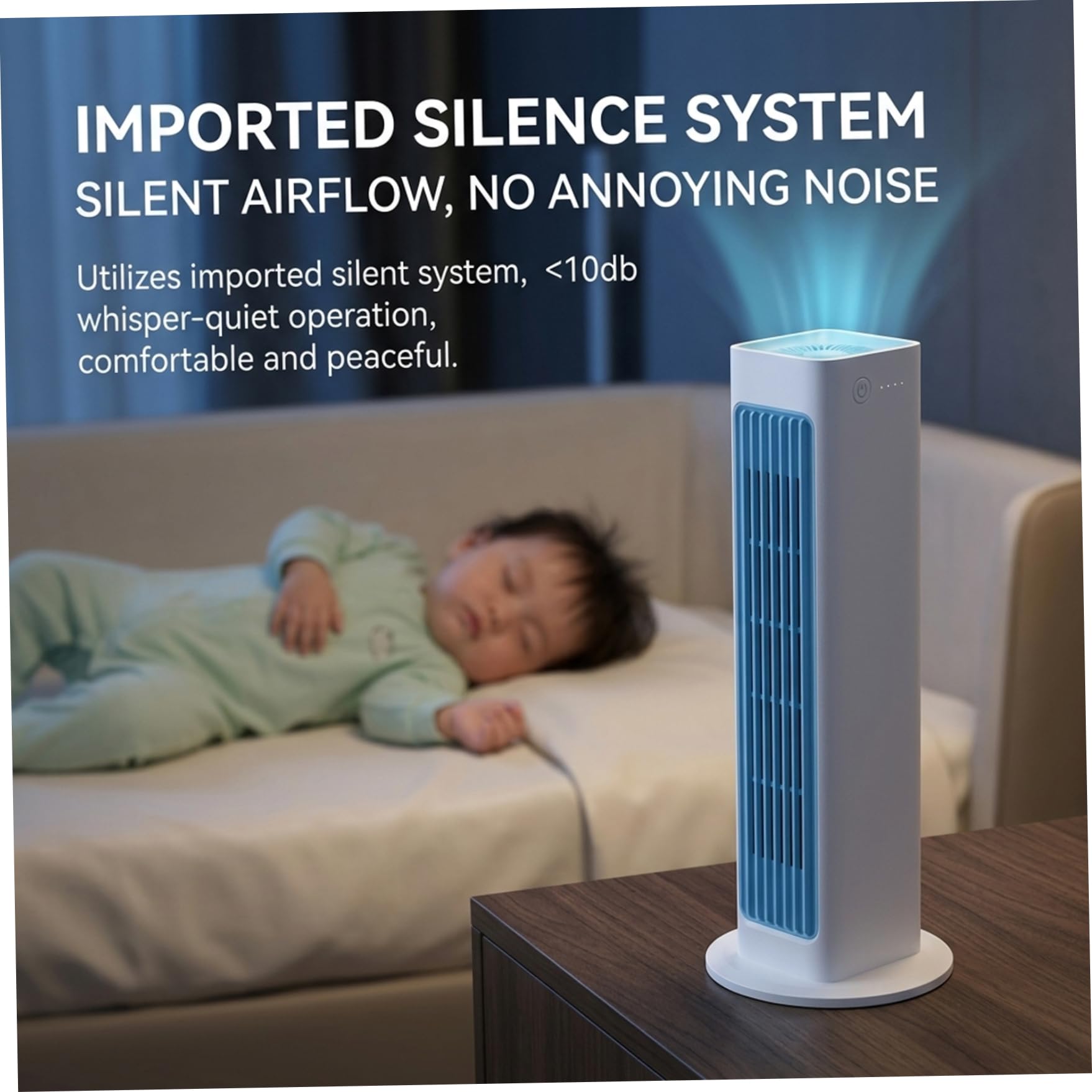Pequeño aire acondicionado portátil, aire acondicionado personal de 3 velocidades con control remoto, unidad de pequeña recargable, portátil para habitación, escritorio, oficina, d