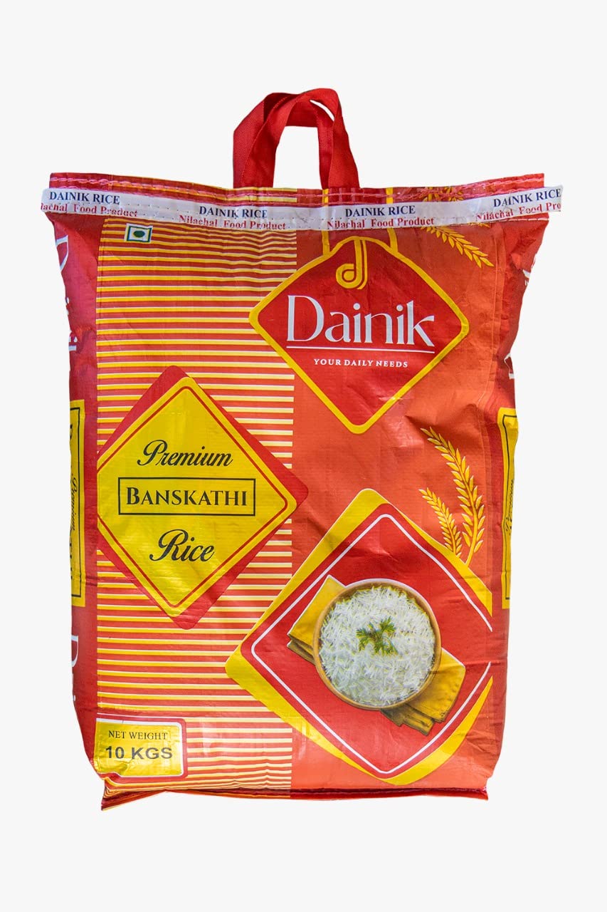 Dainik Premium Banskathi Rice 10 Kg | Perfect Fit for Your Daily Indian Meals - Non-Sticky and Unique Quality from India (B0B8HMTK1L) Amazon Price History, Amazon Price Tracker