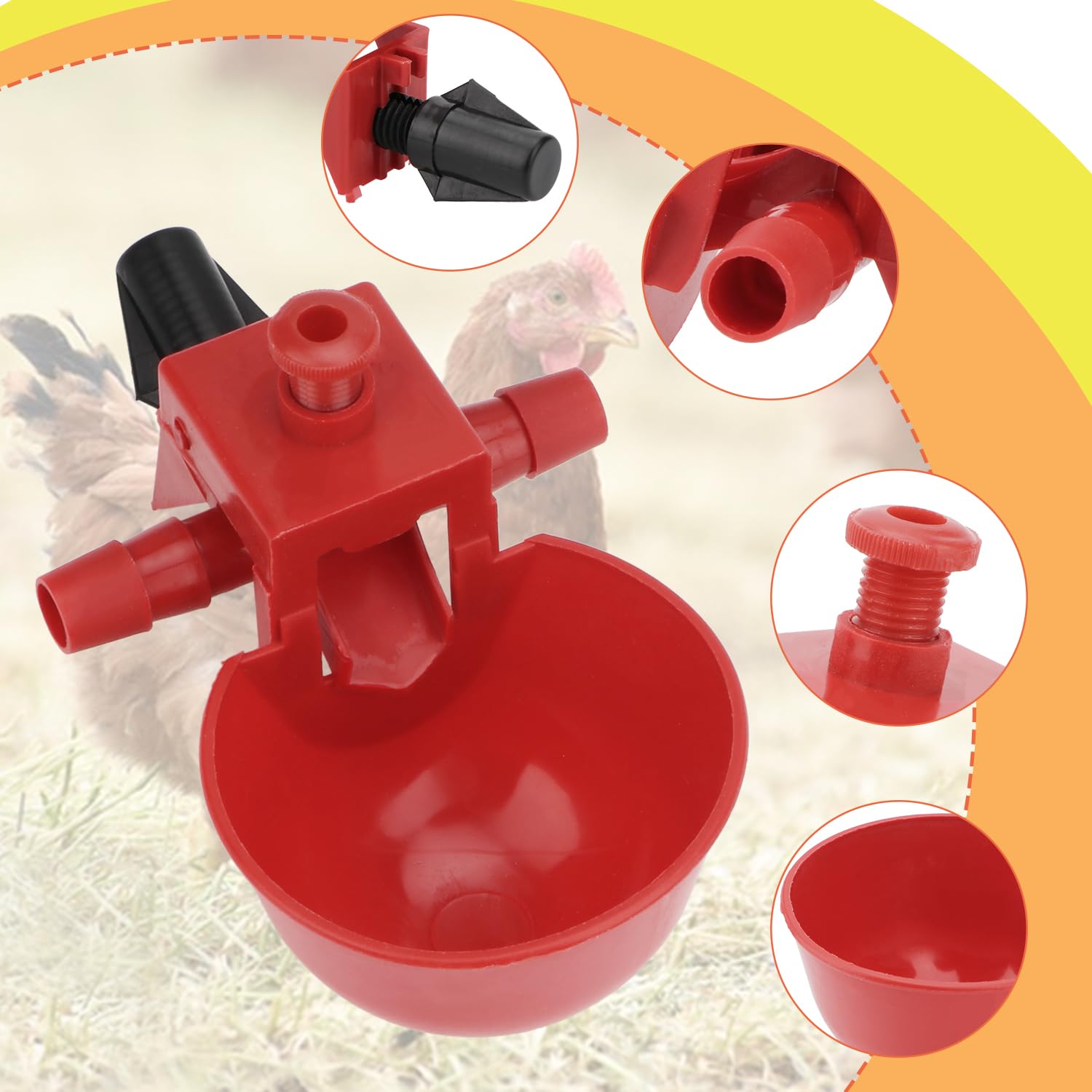 Automatic Chicken Water Feeder | Drinker Cups | Grandpas Feeders NZ