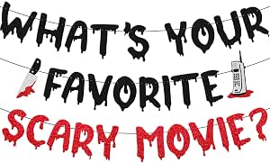 What's Your Favorite Scary Movies Banner Do You Like Scary Movies Decor