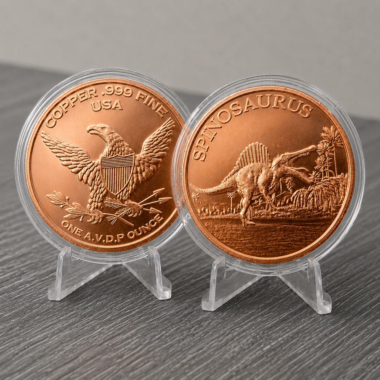 Amazon.com: Spinosaurus Dinosaur 1 oz Pure .999 Copper Round 39mm