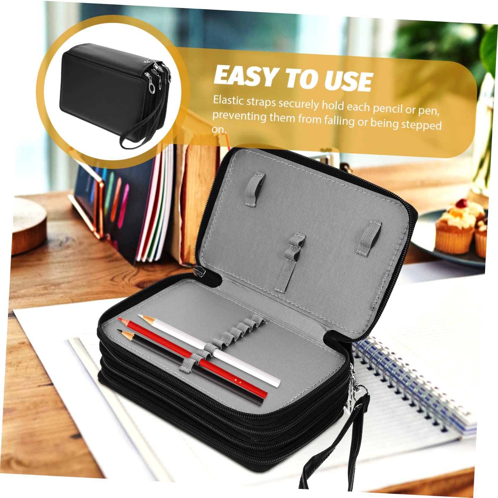 Anneome Astuccio Portapenne Cerniera Astuccio Portapenne Strati Organizer Per Cancelleria Contenitore Per Matite Borsa Per Cancelleria Leggera