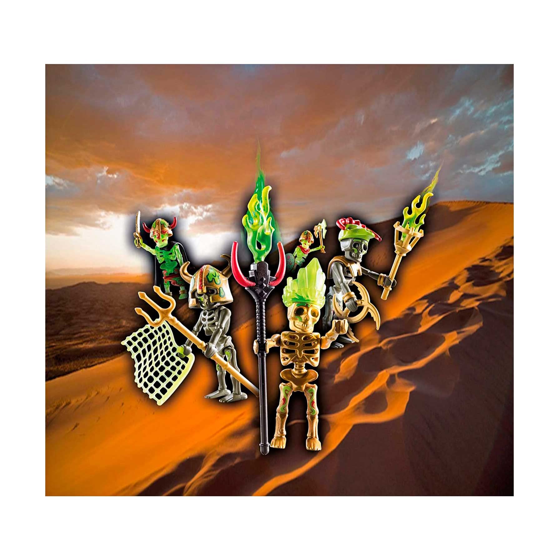 Playmobil 70752 Novelmore Knights Sal'ahari Sands Skeleton Warrior Surprise Box (Series 1), medieval castle and knights toy - Image 4
