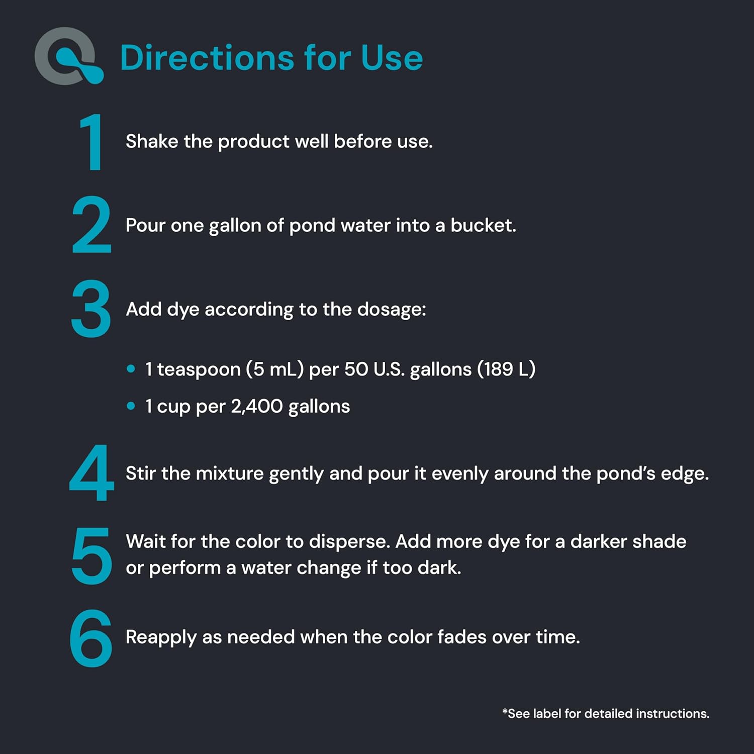 Blue Pond Dye - Get Beautiful, Fish-Friendly Pond Water - AquaDoc Pond Supplies