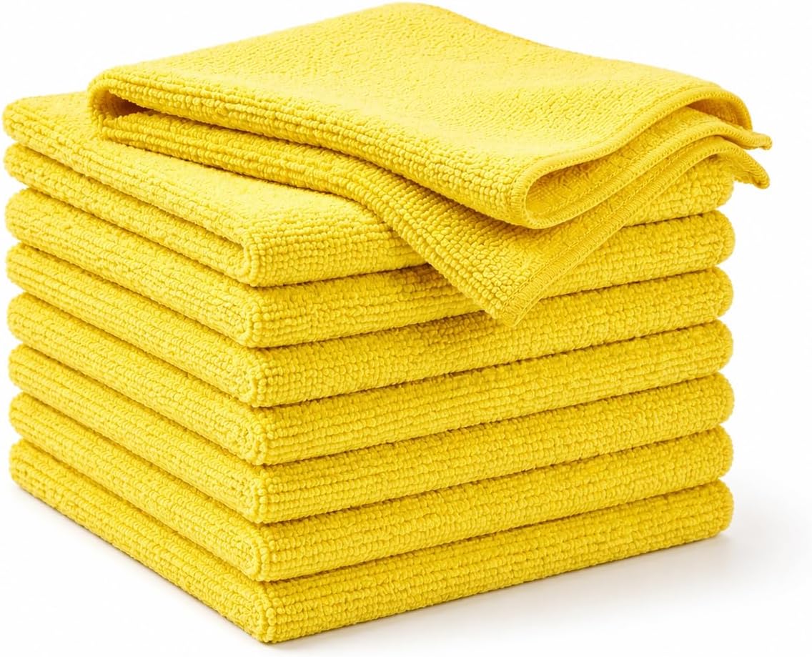 Microfiber Kitchen Dish Towels Cleaning Cloths, 8 Pack