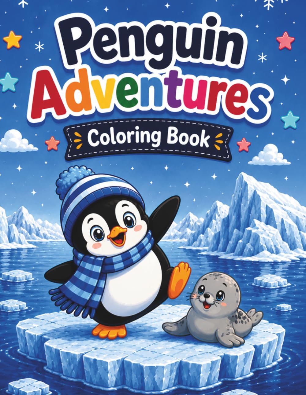 Penguin Adventures Coloring Book: Penguins