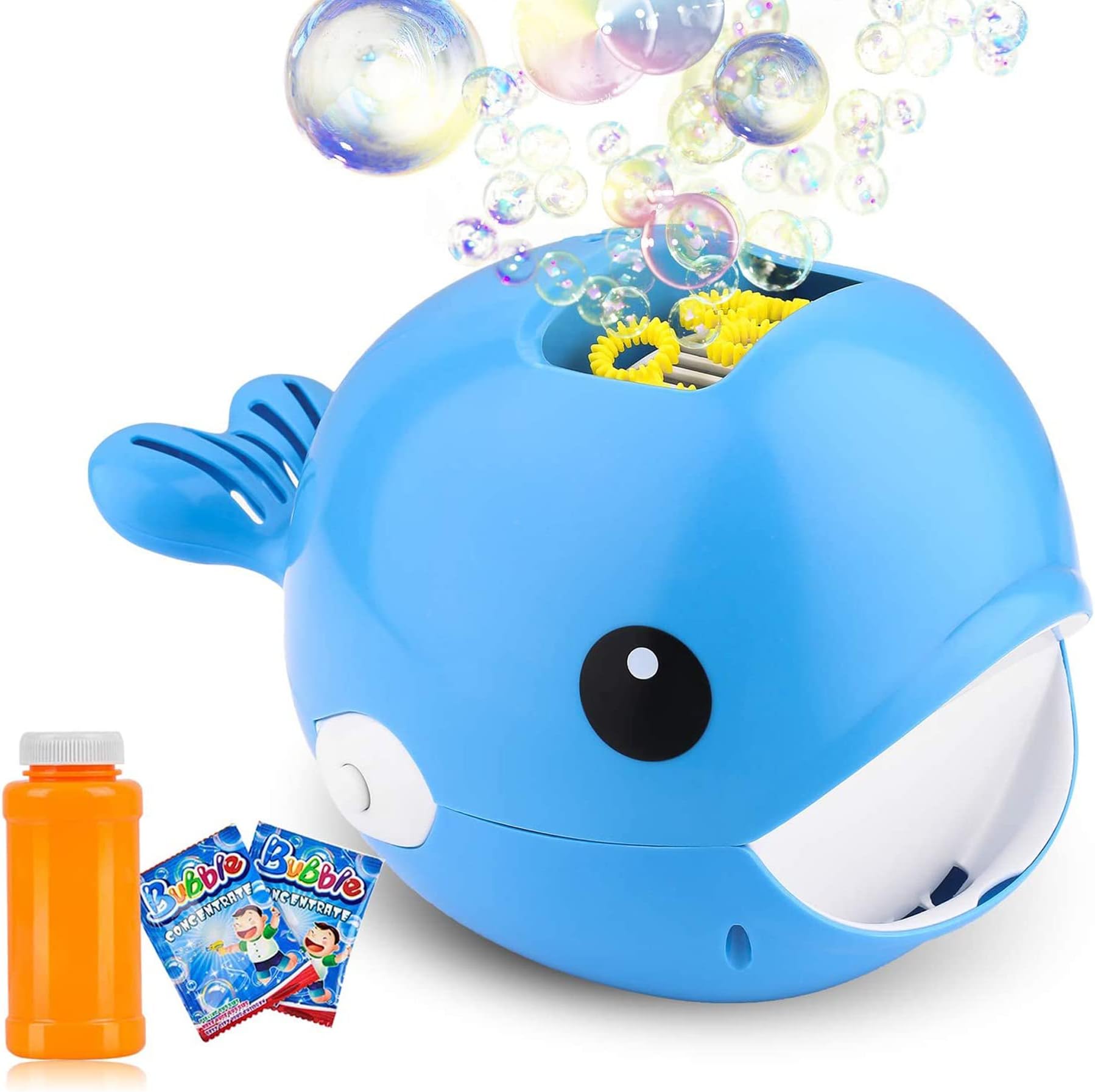 Bubble Machine, Automatic Bubble Blower, Bubble Maker More Than 2000 Per Minute Bubble Machine for Kids, Easy to Use for Parties, Wedding, Indoor and Outdoor Activities (Blue)
