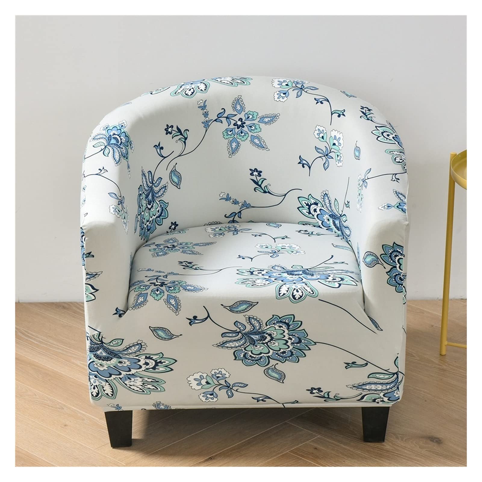 Tub Chair Slipcover 1/2/4 piece Stretch Floral Club Sofa Cover for Armchair,Dust Proof Universal Removable Classic Pattern Furniture Protector Cover Couch Covers for Living Room Cafe