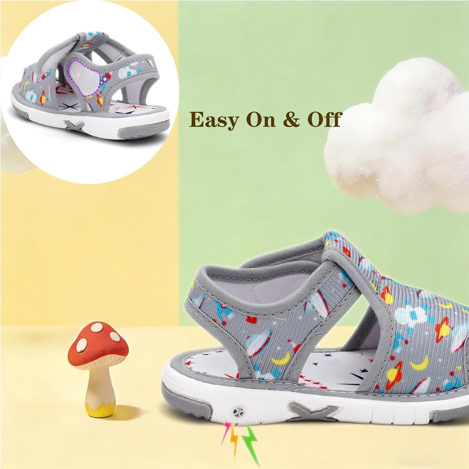Baby Boy Girl Summer Sandals Infant Squeaky Shoes Lightwight Non-Slip Toddler First Walkers