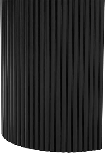 Miniatura 251 de Mesa consola contemporánea con parte superior de madera de hormigón de inspiración industrial, armario de almacenamiento de acento para sala de Gris