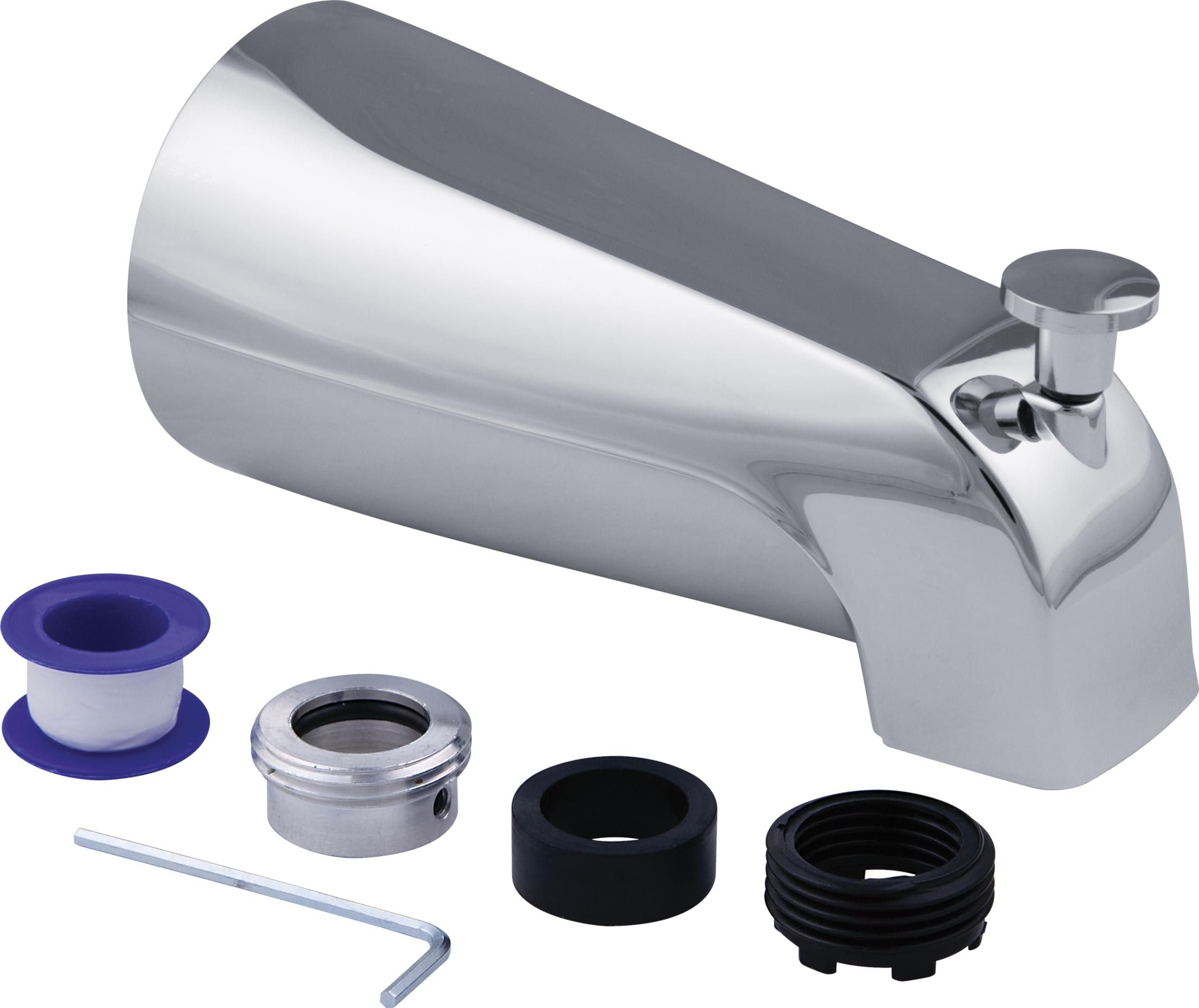 Master Plumber 195A Replacement Tub Spout – 1/2" Slip-On, Chrome Finish, Fits EMCO 51194824