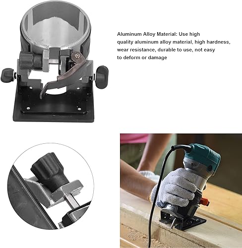 Miniatura 5 de Base de la máquina de recorte de madera, base protectora del recortador de aleación de aluminio resistente al desgaste utiliza ampliamente la