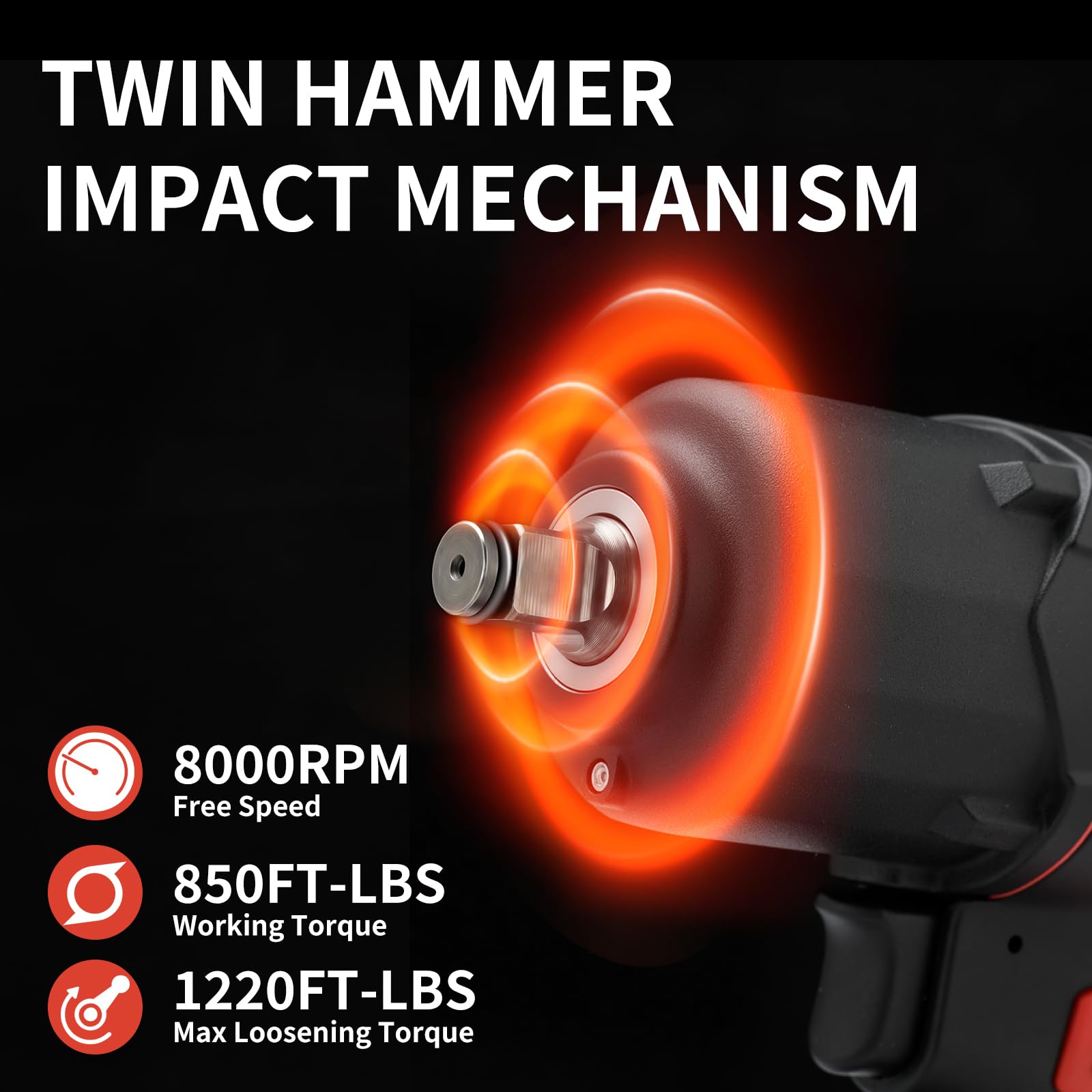 CRAFTSMAN V20 Cordless Impact Wrench, 1/2 inch, Bare Tool Only (CMCF921B) product image 15
