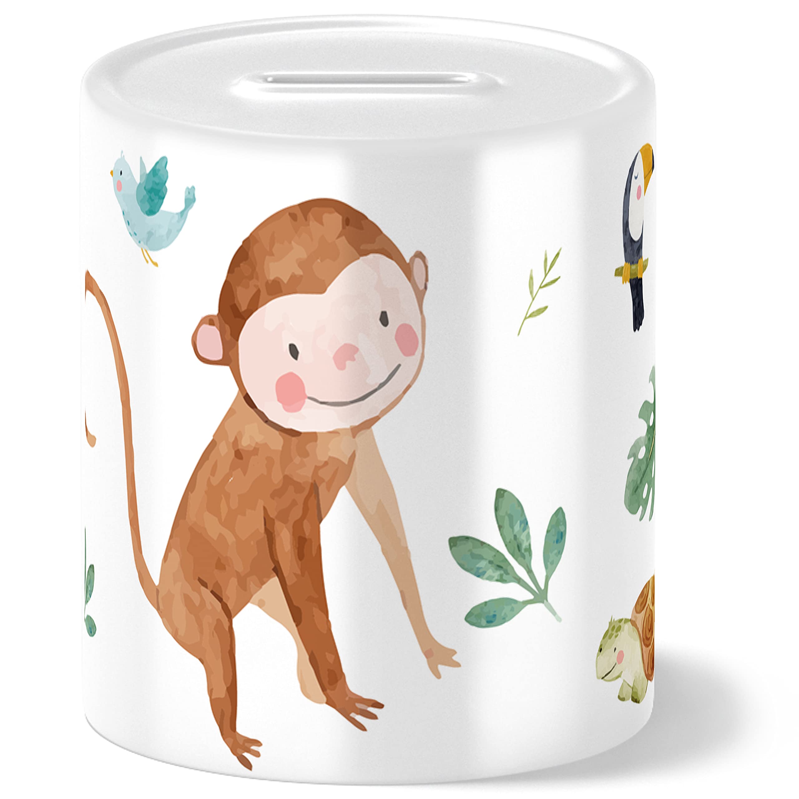 Personalisiertes Giraffe Sparschwein - Safari Spardose Mit Namen Für Kinder Geschenk